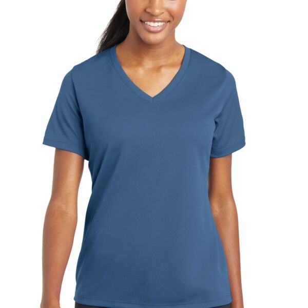 Ladies PosiCharge® RacerMesh® V-Neck Tee Thumbnail