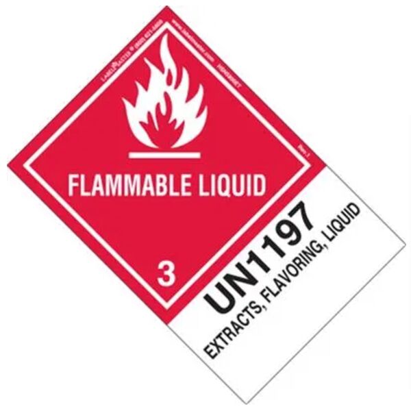 FLAMMABLE LIQUID LABEL, UN1197 EXTRACTS, FLAVORING, LIQUID Thumbnail