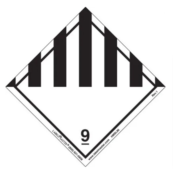 Miscellaneous Dangerous Goods Label, Polypropylene for UV Exposure, Roll of 500 Thumbnail