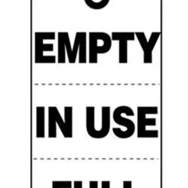 Empty/In Use/Full Cylinder Tag Thumbnail