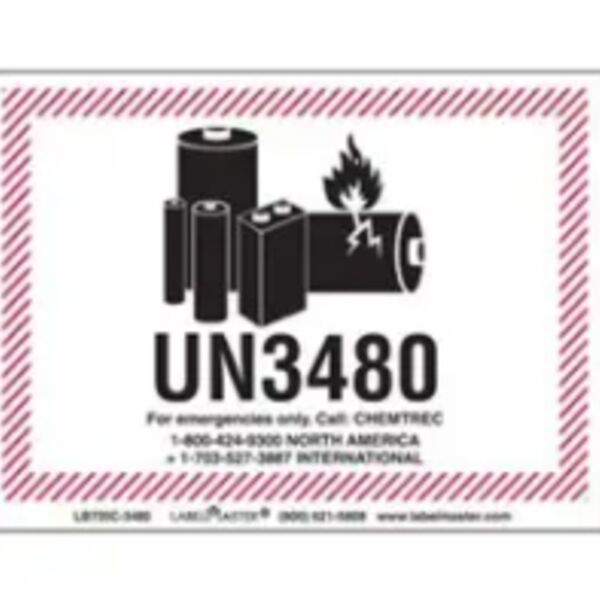 LITHIUM BATTERY HANDLING MARKING, 4 3/8" X 3 1/4", PAPER, STANDARD Thumbnail