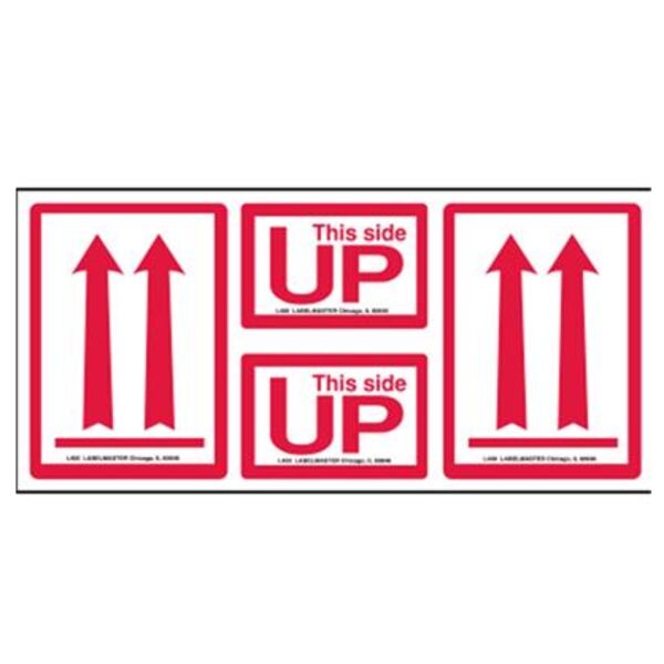 ARROWS UP/THIS END UP LABEL, 9" X 4" Thumbnail