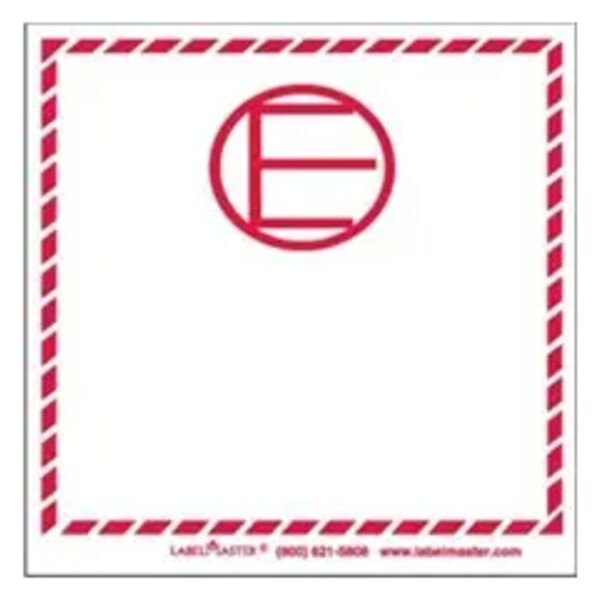 Dangerous Goods in Excepted Quantities Label, Laser Thumbnail