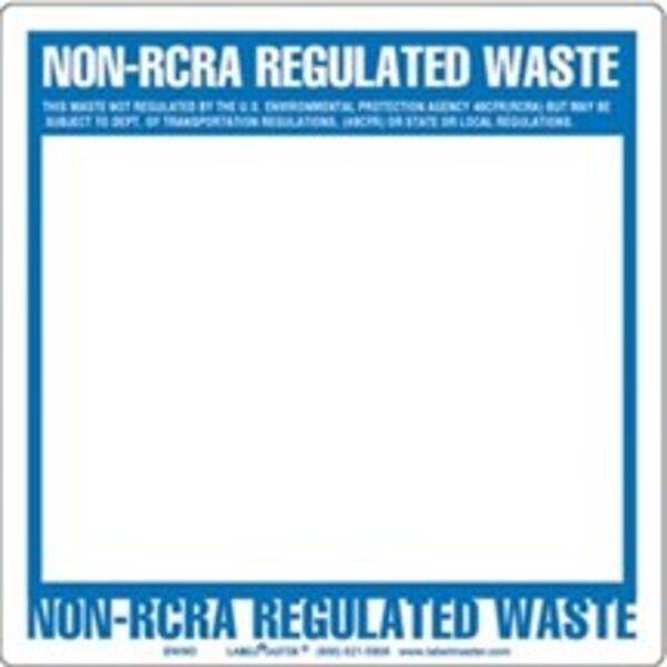 Non-RCRA Regulated Waste Label, Blank, Custom Thermal PVCF Thumbnail