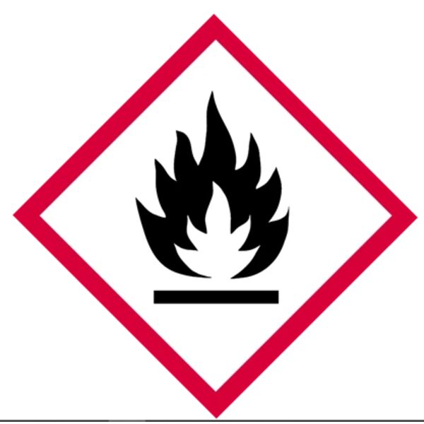 GHS Label, Flame, 1" x 1", Vinyl, Sheet of 16 Thumbnail