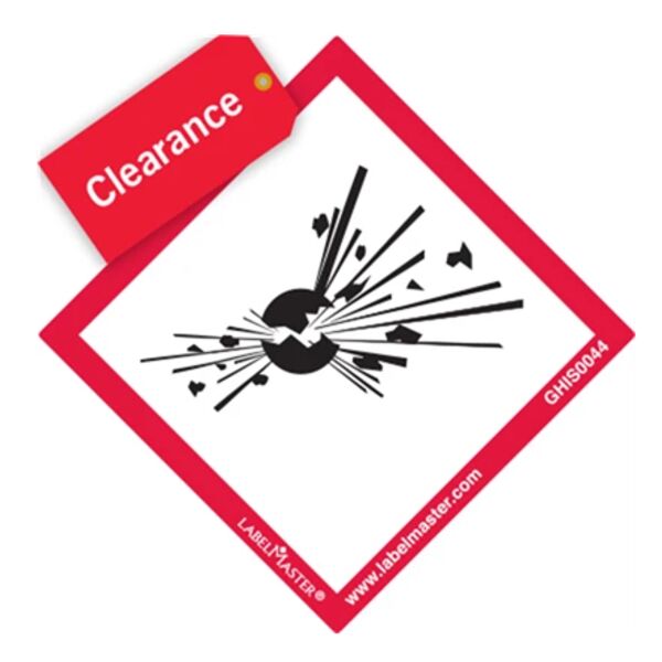 Save 15% - GHS Mini Pictogram Label, 3/4" x 3/4", Exploding Bomb Thumbnail