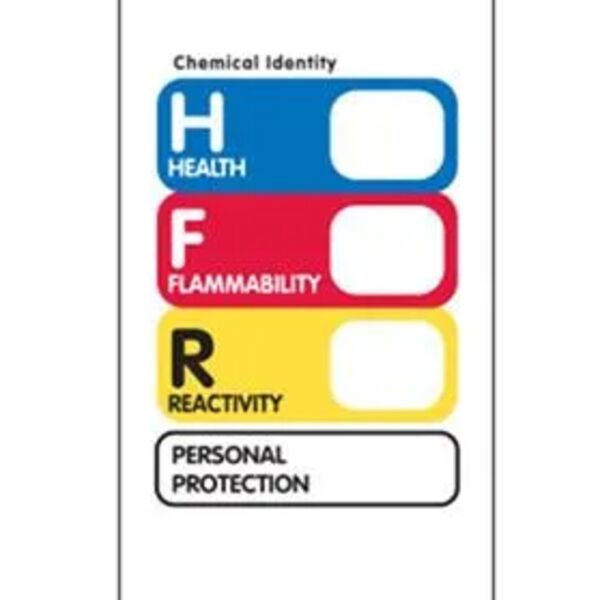Hazcom (THIS®) Laboratory Label, 1 1/4" x 2 7/8" Vinyl Personalized Thumbnail