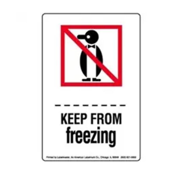 Keep From Freezing Label, Paper, 4" x 6" Thumbnail