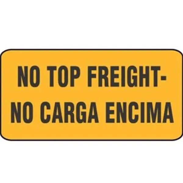No Top Freight Labels, Bilingual Thumbnail