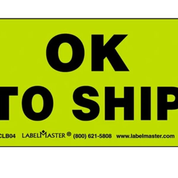 Ok To Ship Label Thumbnail