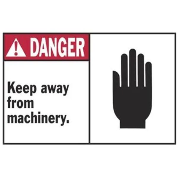 Keep Away From Machinery Label Thumbnail