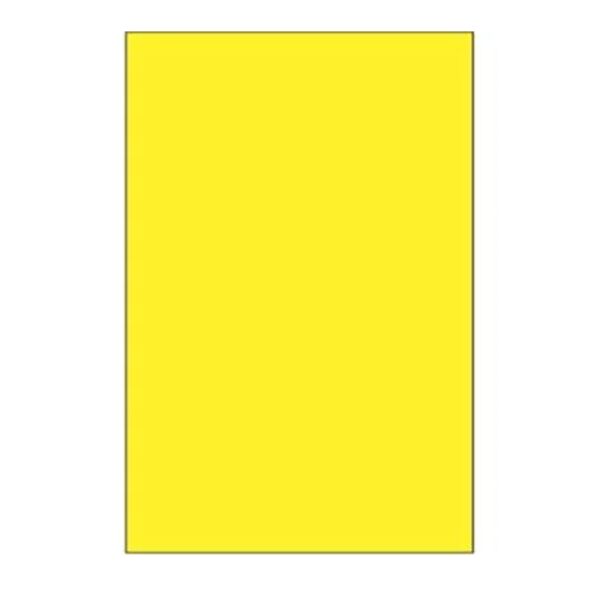 Blank 4" x 6" Rectangle Paper Label, Yellow Thumbnail
