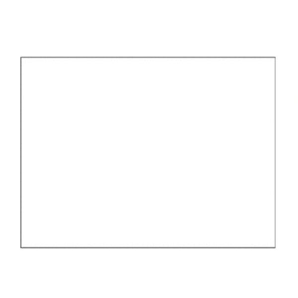 Blank 4" x 3" Rectangle Paper Label, White Thumbnail