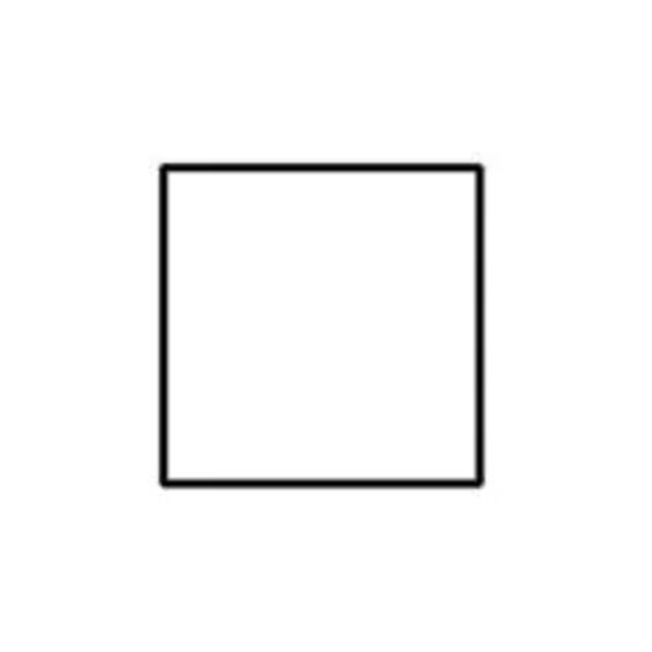 Blank 2" Square Paper Label, White Thumbnail