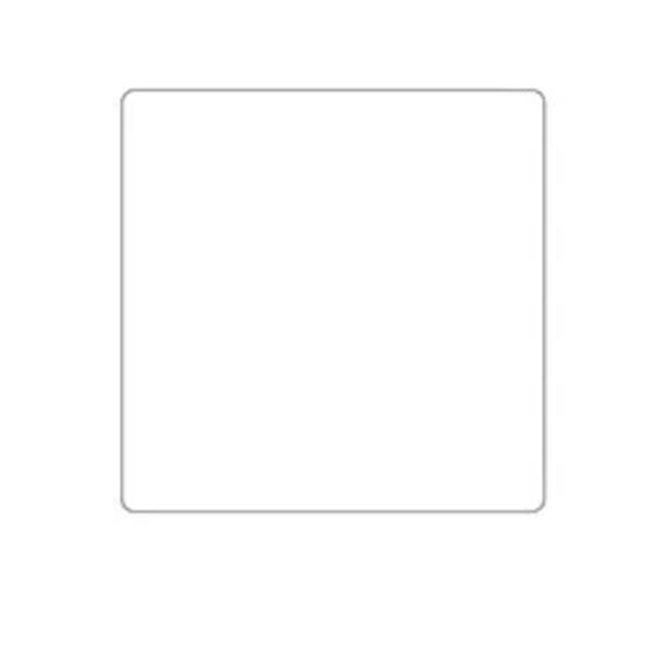 Blank 4" Square Weather-Resistant Label, White Background Thumbnail