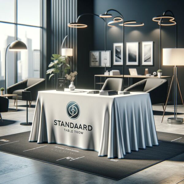 Standard Table Throw 4' (4-Sided Open Back) Thumbnail