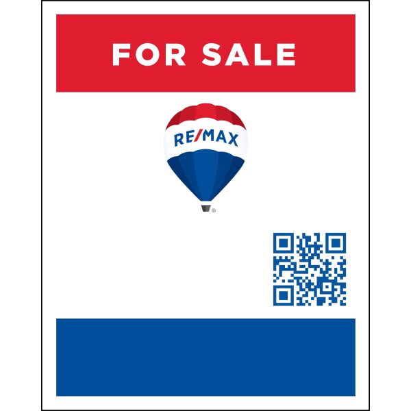 Remax 24"x30" Standard For Sale Signs - QR Thumbnail