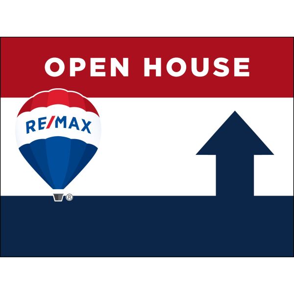 Remax 18"x24" Alternate Open House Signs - Up Thumbnail