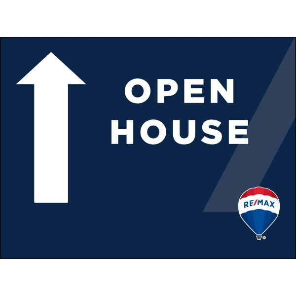 Remax 18"x24" Blue Promo Open House Signs - Up Thumbnail