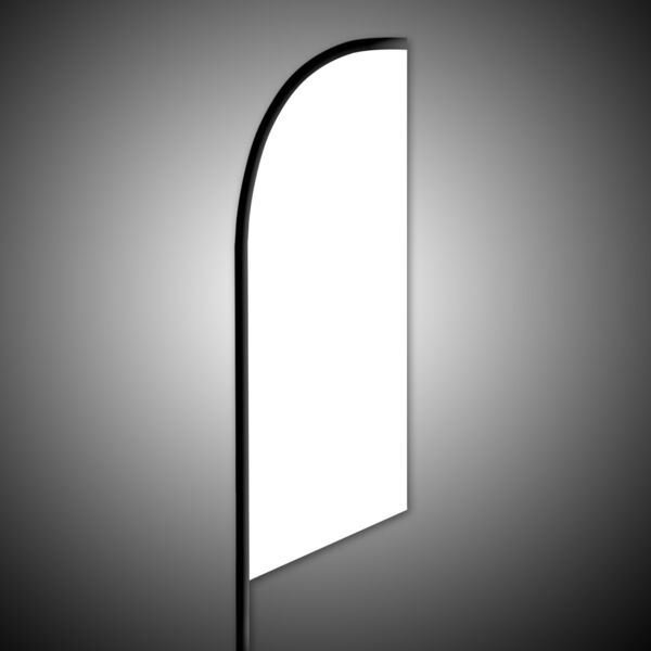 Angled Feather Flag - Single Sided - 9 ft. (Small) Thumbnail