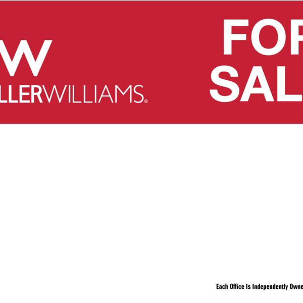 Keller Williams For Sale Sign - 18"x24" Thumbnail