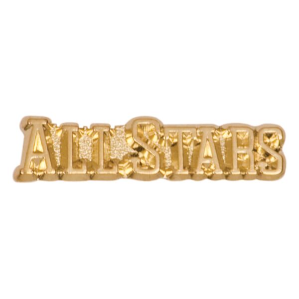 All-Star Varsity Letterman Jacket Chenille Lapel Metal Pin Thumbnail