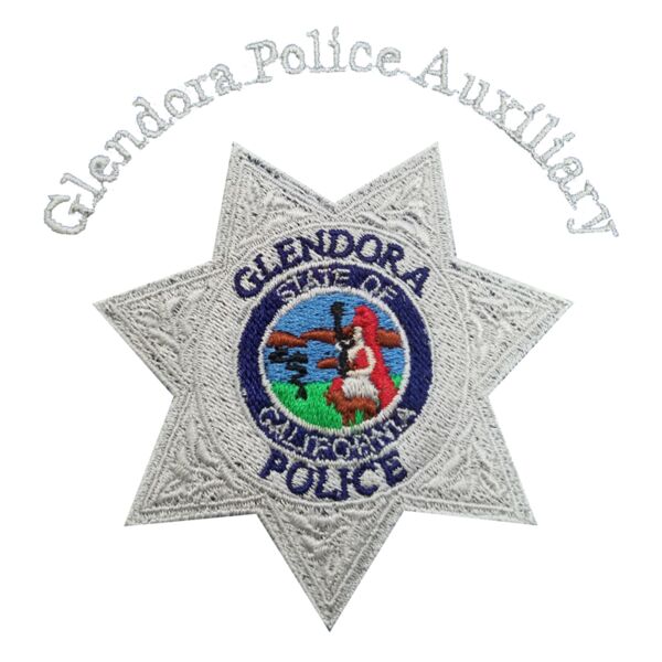 Glendora Police Dept. - Silver Badge (Auxiliary) Thumbnail