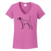 Ladies Heavy Cotton™ 100% Cotton V-Neck T-Shirt Thumbnail