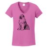 Ladies Heavy Cotton™ 100% Cotton V-Neck T-Shirt Thumbnail