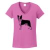 Ladies Heavy Cotton™ 100% Cotton V-Neck T-Shirt Thumbnail