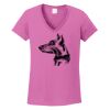 Ladies Heavy Cotton™ 100% Cotton V-Neck T-Shirt Thumbnail