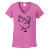 Ladies Heavy Cotton™ 100% Cotton V-Neck T-Shirt Thumbnail