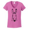 Ladies Heavy Cotton™ 100% Cotton V-Neck T-Shirt Thumbnail