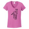 Ladies Heavy Cotton™ 100% Cotton V-Neck T-Shirt Thumbnail