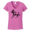 Ladies Heavy Cotton™ 100% Cotton V-Neck T-Shirt Thumbnail