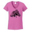 Ladies Heavy Cotton™ 100% Cotton V-Neck T-Shirt Thumbnail