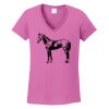 Ladies Heavy Cotton™ 100% Cotton V-Neck T-Shirt Thumbnail