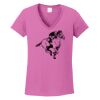 Ladies Heavy Cotton™ 100% Cotton V-Neck T-Shirt Thumbnail
