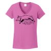 Ladies Heavy Cotton™ 100% Cotton V-Neck T-Shirt Thumbnail