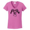 Ladies Heavy Cotton™ 100% Cotton V-Neck T-Shirt Thumbnail