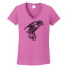 Ladies Heavy Cotton™ 100% Cotton V-Neck T-Shirt Thumbnail