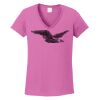 Ladies Heavy Cotton™ 100% Cotton V-Neck T-Shirt Thumbnail