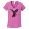 Ladies Heavy Cotton™ 100% Cotton V-Neck T-Shirt Thumbnail