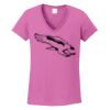 Ladies Heavy Cotton™ 100% Cotton V-Neck T-Shirt Thumbnail