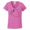 Ladies Heavy Cotton™ 100% Cotton V-Neck T-Shirt Thumbnail