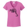 Ladies Heavy Cotton™ 100% Cotton V-Neck T-Shirt Thumbnail