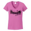 Ladies Heavy Cotton™ 100% Cotton V-Neck T-Shirt Thumbnail