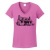 Ladies Heavy Cotton™ 100% Cotton V-Neck T-Shirt Thumbnail