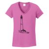 Ladies Heavy Cotton™ 100% Cotton V-Neck T-Shirt Thumbnail