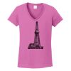 Ladies Heavy Cotton™ 100% Cotton V-Neck T-Shirt Thumbnail
